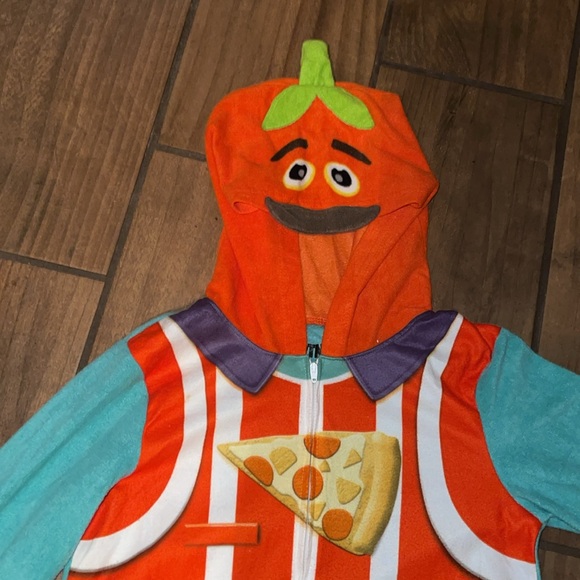 Fortnite Tomatohead Rare Outfit Battle Royal costume/onesie/bodysuit/sleepwear - Picture 3 of 7